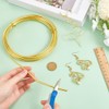 BENECREAT 3 m Bare Solid Brass Wire, 6 Gauge/4 mm
