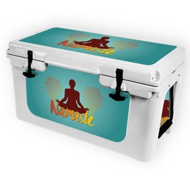 MightySkins (Cooler Not Included) Skin Compatible with RTIC 45 Cooler (2017 Model) - Namaste | Protective, Durable, and Unique Vinyl Decal wrap Cover | Easy to Apply | Made in The USA