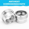 BLUMKRAFT 2 Pcs F16 - M22 Metal Solid Silver Plated