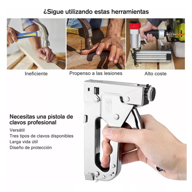 Engrapadoras Pistola Y Herramientas Decoración 1000 Clavos