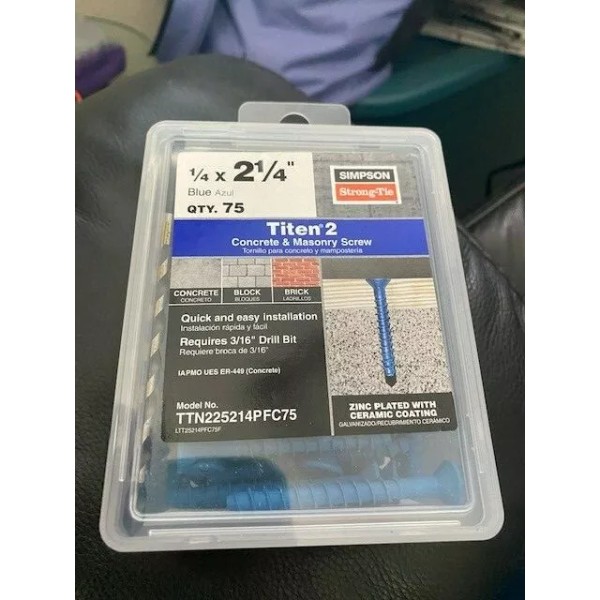 Simpson Strong-Tie Titen 1/4 In. x 2-3/4 In. Concrete And