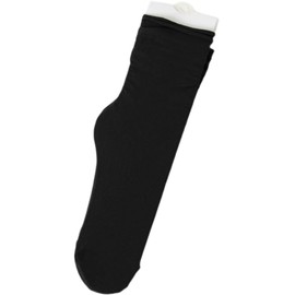 ASEANAO 5 pairs Velvet pile socks Solid color thin summer girls mid-tube socks candy color (Black)