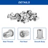 3/8"-16 Rivet Nuts - 30 Pcs Stainless Steel Rivnuts, Flat