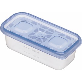 Asahi Kasei Home Products Ziploc Container, Storage Container, Rectangular, 10.1 fl oz (300 ml), Pack of 2