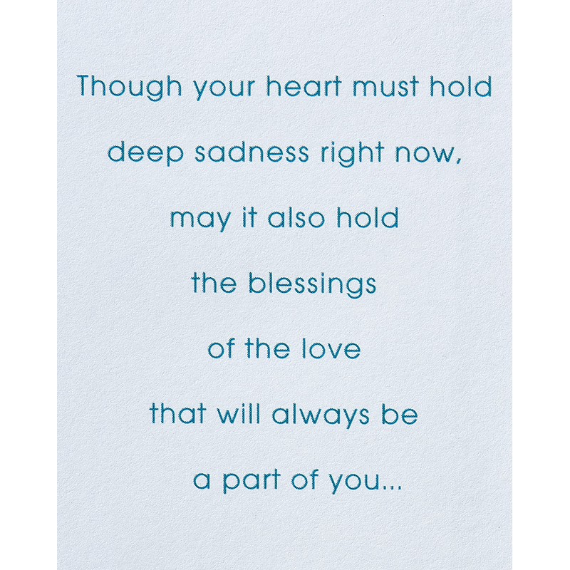 American Greetings Religious Sympathy Card (Faith, Hope, and Love)