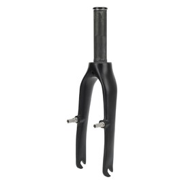 Bike Front Fork 2.9in Lower Fork Open 4.4in Upper Tube Carbon Fiber Fork for 1.1in Straight Head Tube Folding Bike