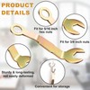 PAGOW 2 Pcs Pivot Adjustment Wrench, 3/8" Bi-Fold Open Wrench,