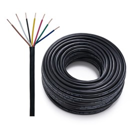 LUCKY TL 18/7 Sprinkler Wire, 100 ft Garden Low Voltage Wire, 18 Gauge Wire, Irrigation Wire, Suitable for Solid Sprinkler Systems, Pure Copper Wire