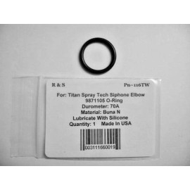 Titan, R&S Titan Spray Tech 9871105 ( 704-121 ) Siphon Elbow O-Ring  / R&S 116TW
