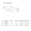 Bluetooth Multimedia Controller Long Endurance Wide Compatibility Multifunctional Foot Control