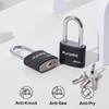 Puroma 2 Pack Keyed Padlock with 3 Keys Alike, 1.8