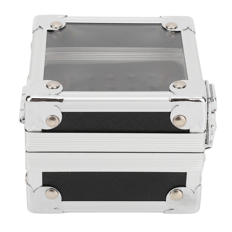 Nail Drill Bits Storage Box 25 Holes Transparent Clamshell Lock