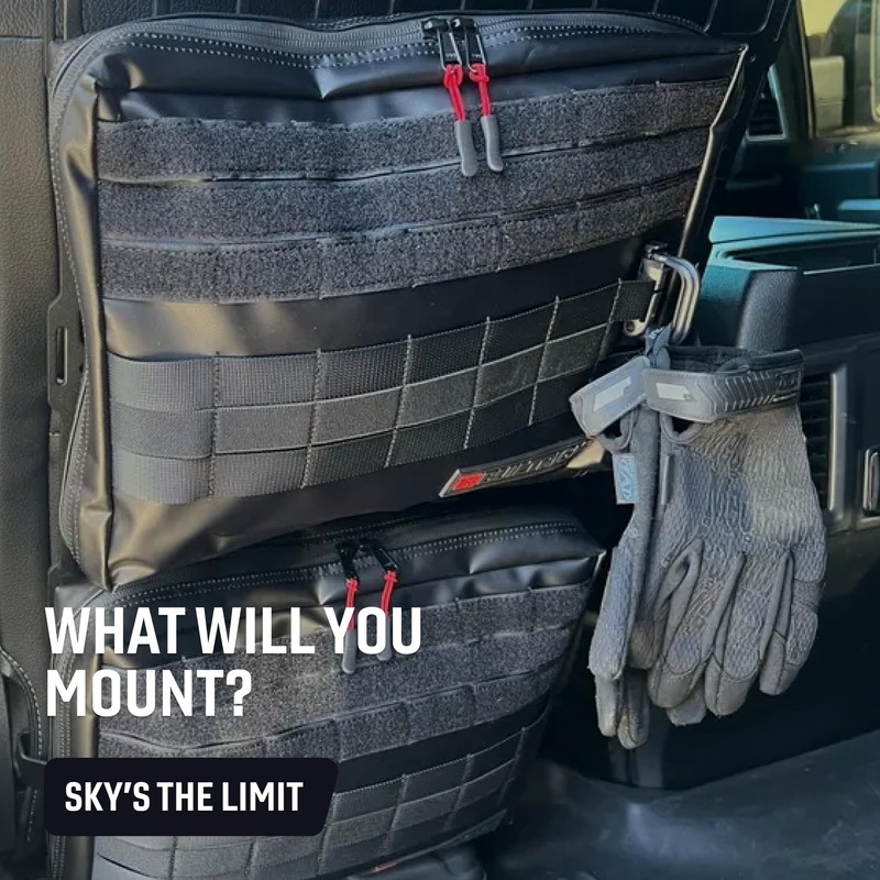 Button-Locking Carabiner Clips – Brown - 5pc Kit