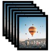 JCJMY 10x12 Black Picture Frame Set of 6, Horizontal and