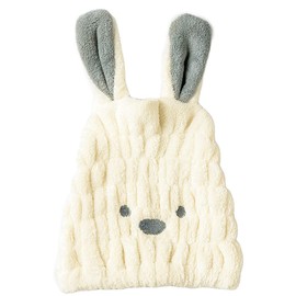 mitas Hair Towel Cap, Beige, Hair Cap, Hair Dry Towel, Absorbent Towel, For Kids, Water Absorbent, For Drying, Quick Drying, Soft, Soft, Soft, Cute, Rabbit Ears, Includes Ears, Swimming Pool, Gym,