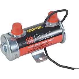 Facet 480532N, Facet Cylindrical 12v Fuel Pump, 1/4 NPT, 6.5-8 psi, Red Top