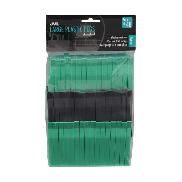 JVL 48-Piece Ultra Strong Clothes Pegs