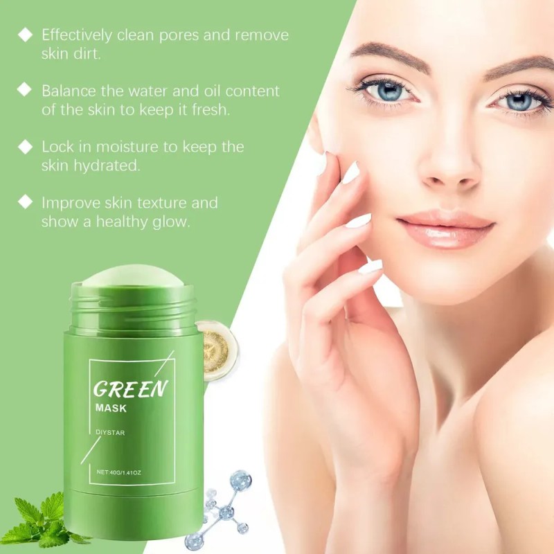 Mascarilla De Té Verde Efectiva En Barra, Máscara Limpiadora
