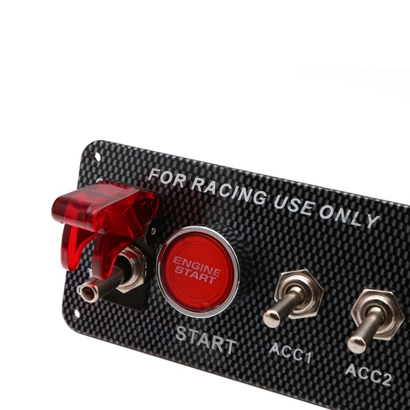 BLLYOGU 12V Ignition Switch Panel with Engine Start Button, 5