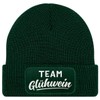 MoonWorks® Men's Beanie with Patch Knitted Hat with Saying Team