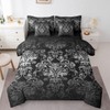 Erosebridal Gothic Damask 7 Piece Comforter Set Full Bed in