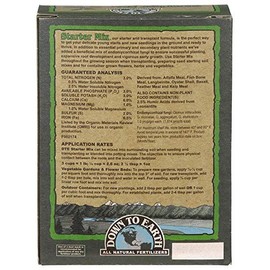 Down to Earth Organic All Natural Starter Fertilizer Mix 3-3-3, 1 lb