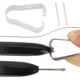 The Lord of the Tools 1 Set Stainless Pen Tips Tablet Pen Tip Replacement with Clamp Tool Compatible with Remarkable 2 Compatible with Remarkable Marker Plus Pointed Nib