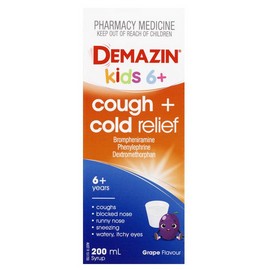 Demazin Kids 6+ Cough + Cold Relief 200mL (Limit ONE per Order)