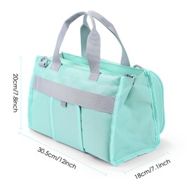 Carrying Bag for Toniebox 2 Starter Set, Travel Storage Case for Tonie Characters, Charging Station & Headphone, Box Only (Light Blue)