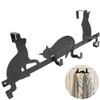 Evelots Over The Door 4 Hook Towel/Coat Rack Hanger Organizer,