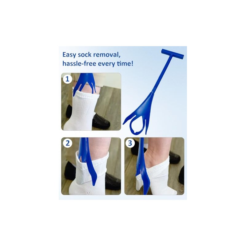 Sock Aids for Putting On Socks, No Bending Flexible Sock