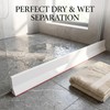 3.5" High Collapsible Shower Threshold Water Dam 98"Shower Water Splash