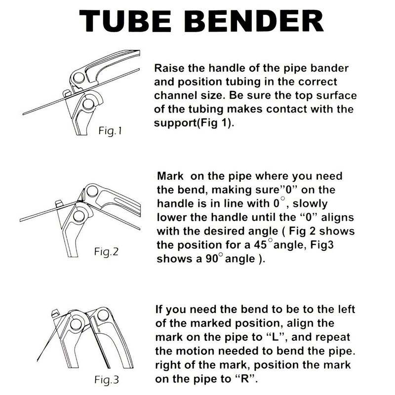Pipe Bender 3-in-1 Manual Pipe Bender 3mm 4mm 6mm Pipe