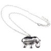 BONSNY Love Colorful Enamel Zinc Alloy Metal Elephant Necklace Pendant