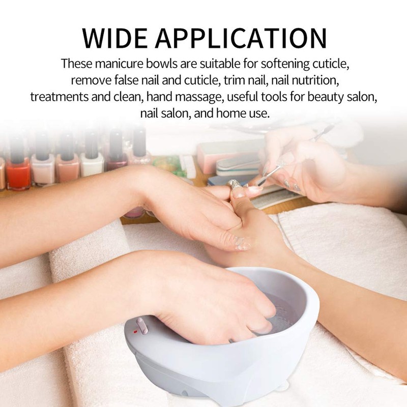 Electric Nail Soaking Bowl Bubble Vibration Hand Spa Massage Machine