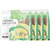 Miniso Cassava Clumping Cat Litter 11lb (4 Pack of 2.75lb