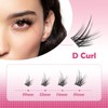 MozyVex 48PCS Enduring Self- Adhesive Eyelashes Cluster DIY Pre-Glued Cluster