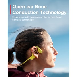 SUUNTO Sonic Open-Ear Bone Conduction Sports Headphone, Bluetooth Wireless Headset w/Enhanced Bass & Multipoint Connection, 10H Playtime w/Fast Charging, Built-in Dual Mics, Waterproof & Lightweight