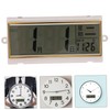 jojofuny Multifunctional Display Wall Clock with Lunar Calendar Temperature Elegant