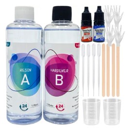 Kit De Resina Epoxy Para Artesanías Y Bricolaje 16onzas 1:1