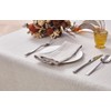 DAPU Linen Tablecloth, 100% French Natural Linen, Rectangular Tablecloth 140