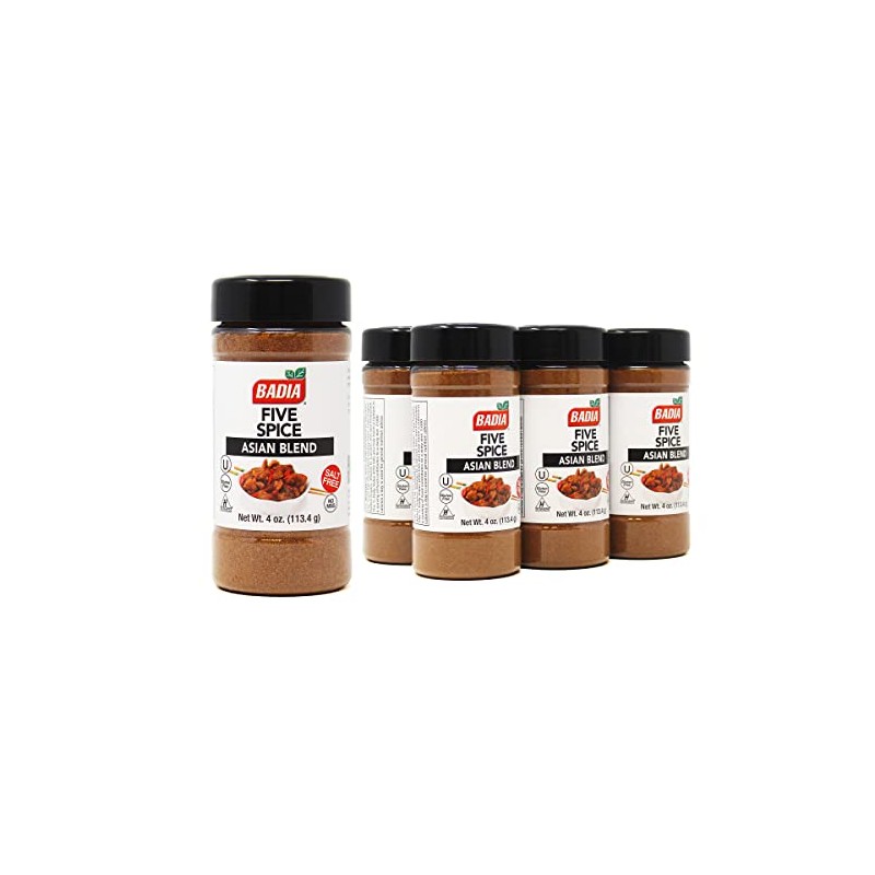 Badia Five Spice Asian Blend, 4 Ounce (Pack of 6)