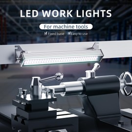 OUSEXI LED Workshop Tube Light, LED Industrial Machine Light, IP67 Explosion Waterproof Work lamp,CNC Interner Lighting, 1.8M Long Wire with Plug for Machine Tools and Lather,110V to 220V (25W)