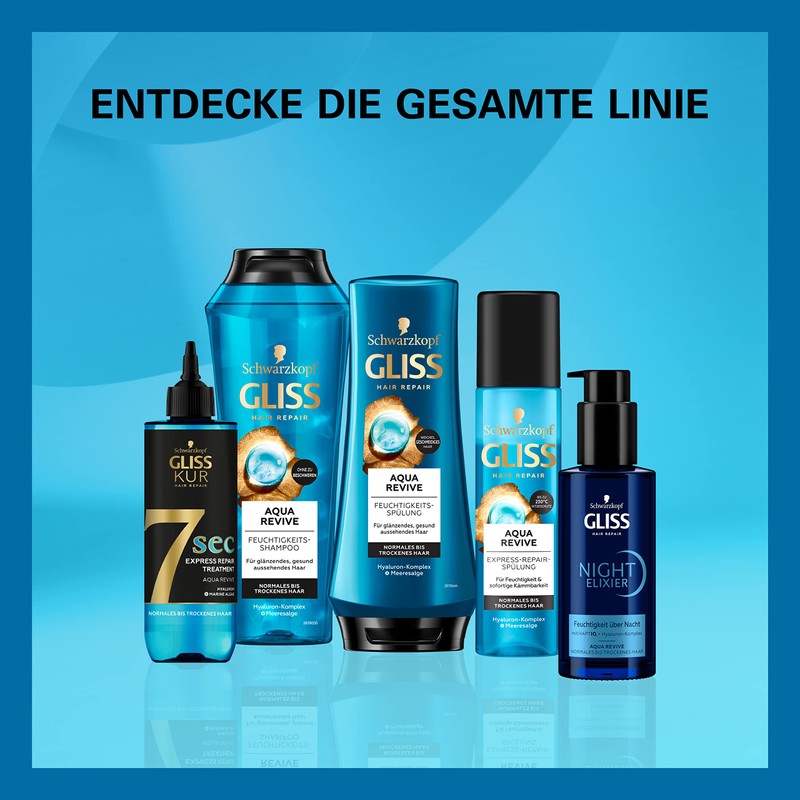 Gliss Express Repair Conditioner Aqua Revive (200 ml), Conditioner Provides