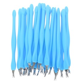 Beavorty 24pcs Cuticle Trimmer Stainless Steel Dead Skin Fork and Precision Cuticle Pusher for Nail Care at Home and Salon Use Gentle and Durable Manicure Pedicure Tools