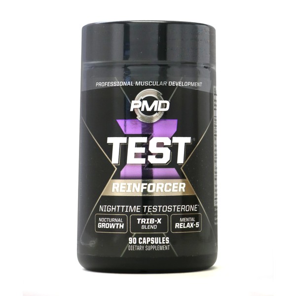 PMD Sports Z-Test Nighttime Testosterone Support - Sleep Inducer and Relaxation for Maximum Anabolic Effect - Improve Muscle Recovery, Increase Muscle Growth - 90 Capsules