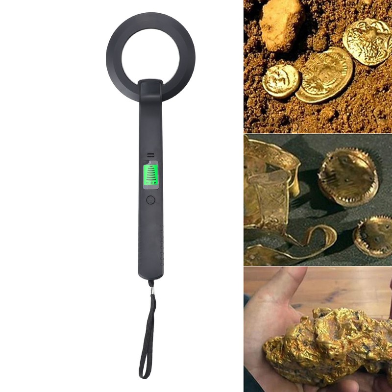 Metal Detector High Sensitivity LCD Display Sound Vibration Alarm 360