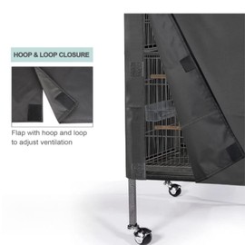 HIDOSNG Bird Cage Cover,Oxford Cloth Waterproof Dustproof Covers for Cage - Adjustable Protective Night Cover with Two Handle Top Design, Bird Cage Supplies for Cats, Mink