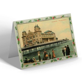 CHRISTMAS CARD - Vintage Wales - Colwyn Bay. The Pavilion N.E.