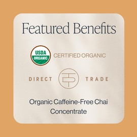 Rishi Tea Turmeric Ginger Chai Latte - Organic Herbal Tea Concentrate with Ayurvedic Ginger, Easy-to-Serve Hot or Iced Caffeine Free Chai Mix - 32 oz Carton, 8 Servings (Pack of 3)